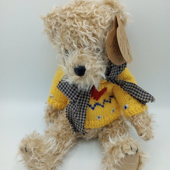 1997 Heartfelt Collectibles Bear 12"L Movable Arms & Legs Plush Stuffed Animal - Picture 3 of 12